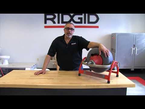 Swapping out the standard drum on the RIDGID K3800 drain cleaning machine