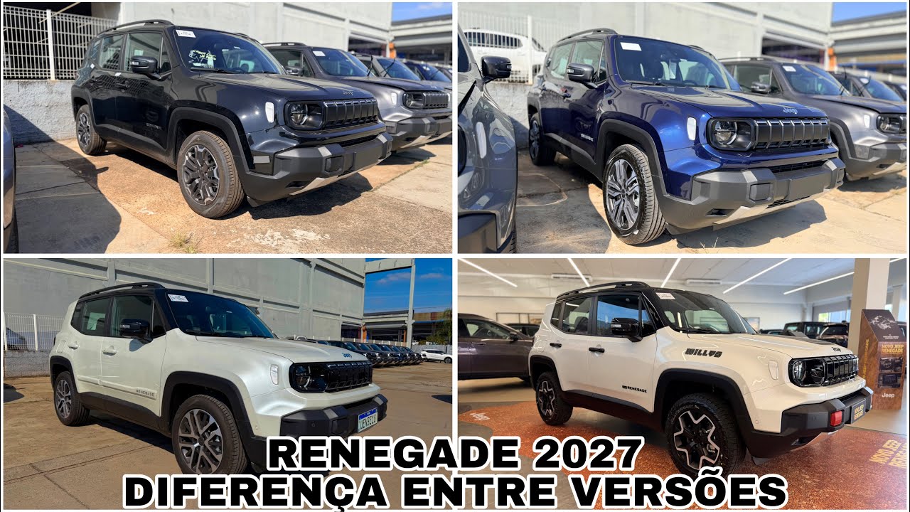 JEEP RENEGADE 2027 | DIFERENÇA ENTRE VERSÕES E PREÇOS ATUALIZADOS!!