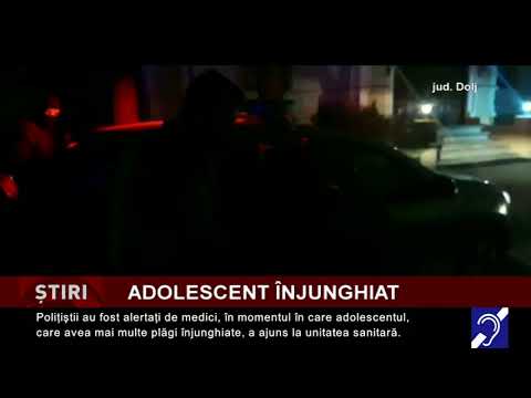 Adolescent înjunghiat, în Băilești