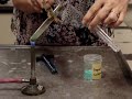 Heating of copper(II) carbonate
