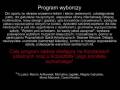 Program wyborczy (Przeczytaj opis filmu)