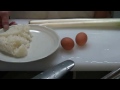 【料理】初料理動画 たまごチャーハン 冷凍卵