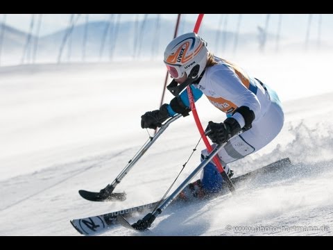 Slalom - second run - 2013 IPC Alpine Skiing World Cup