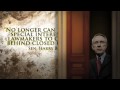 Harry Reid Behind Closed Doors