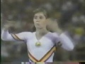 Lavinia Agache of Romania - 1984 Olympics FX Compulsory