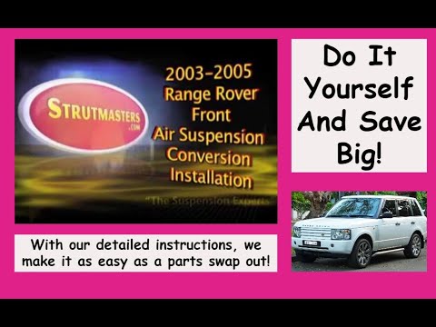 2003-2005 Range Rover Front Air Suspension Conversion Installation