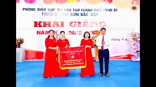 Phó Chủ tịch Thường trực UBND thành phố Nguyễn Văn Thành dự lễ khai giảng tại Trường Mầm non Bắc Sơn