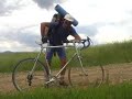 Claudiu Moga touring Romania by bike