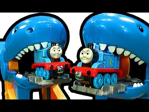 Thomas - Best review of Thomas The Tank Engine Thomas & Friends Take N Play Thomas Shark Attack set. Possibly one of the strangest Thomas play sets I have reviewed. T...