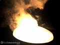 Lightbulb explosion in slow motion.