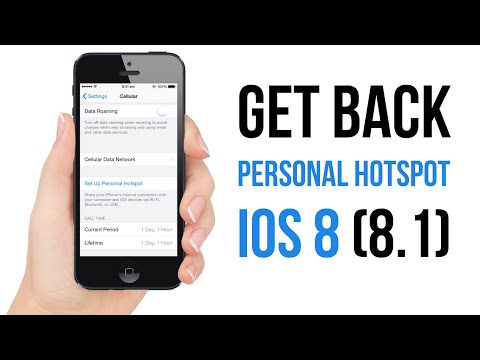 how to enable hotspot on iphone