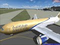 Gulf Air Flight 24 from Dublin to Bahrain captured on a beautiful summer day in FS2004.