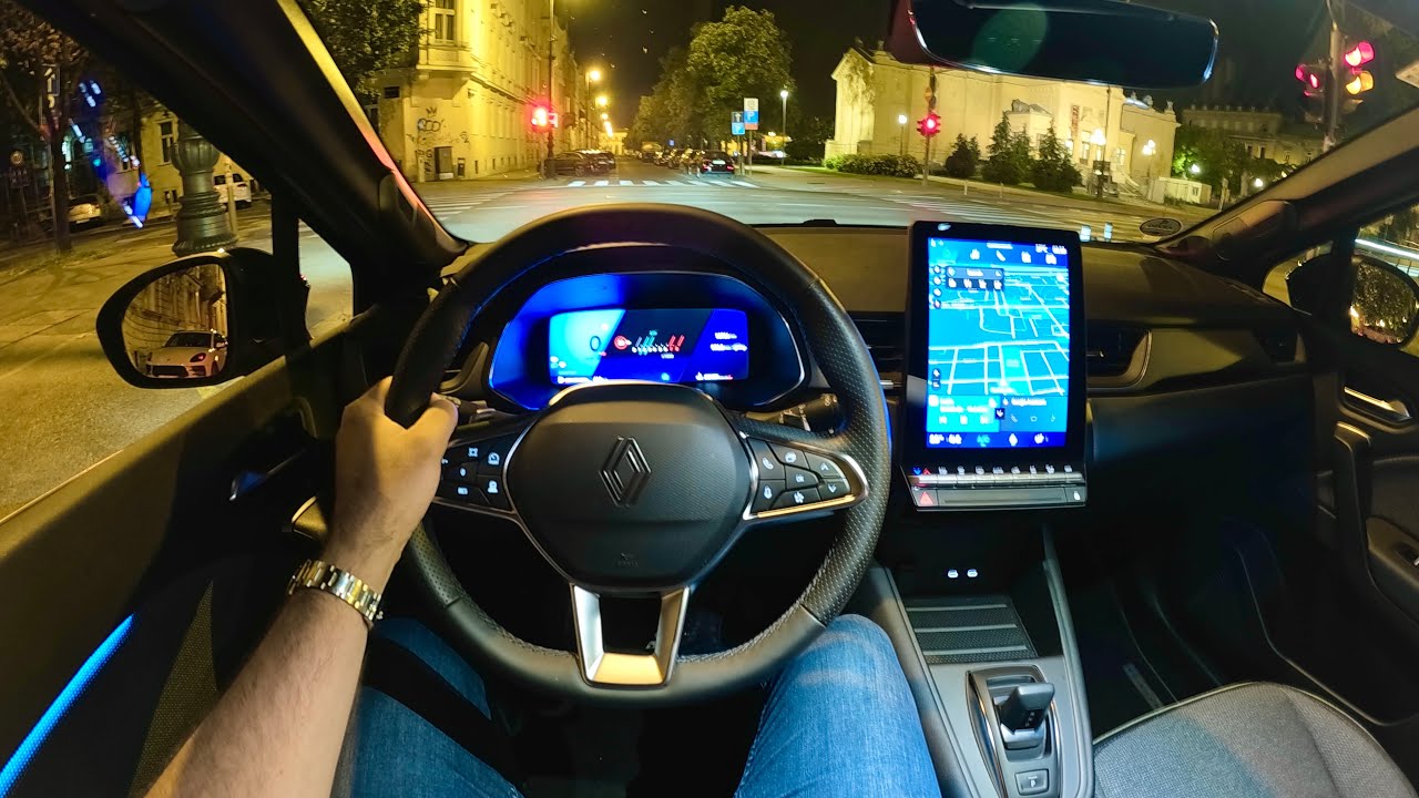 RENAULT SYMBIOZ 2026 - night POV test drive (PURE DRIVING, Mild Hybrid 140)