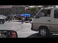 La Paz city by car. Bolivia La Paz city by car. Bolivia