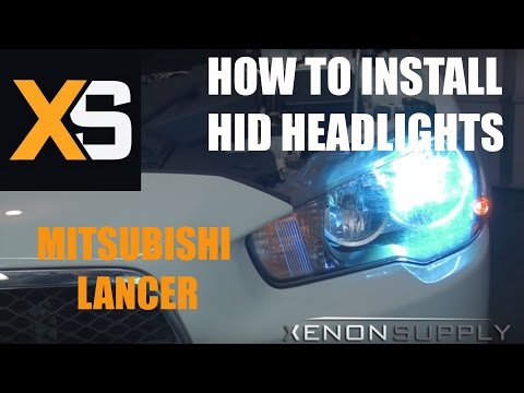 DIY HID Xenon Install: Mitsubishi Lancer 2009 +