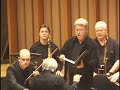 Live performance recorded on December 3, 2007 at Zipper Concert Hall at the Colburn School in Los Angeles as part of the Monday Evening Concerts. More information at www.mondayeveningconcerts.org. Jonathan Mack, tenor Herbert Ausman, trombone Ian Carroll, trombone James Miller, trombone Russell Moss, trombone The Calder Quartet: Benjamin Jacobson, violin Andrew Bulbrook, violin Jonathan Moerschel, viola Eric Byers, cello William Kraft, conductor Cameramen: Ross Karre and Jordan Albert Video ...