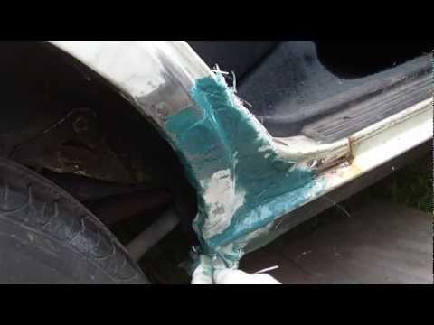 How to repair a large rusted out area on your vehicle
