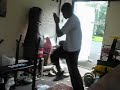 punching   kicking using resistance  practice 