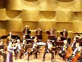 - a l'auditori de tel-aviv escoltant la solista francesa, fanny clamagirand acompanyada d'una orquestra dirigida per el director israeli�, gil shohat.