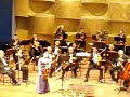 - a l'auditori de tel-aviv escoltant la solista francesa, fanny clamagirand acompanyada d'una orquestra dirigida per el director israeli�, gil shohat.