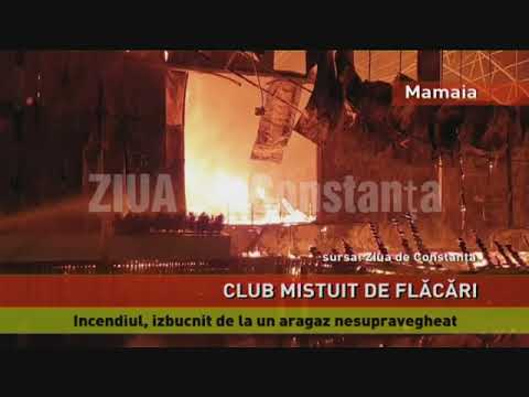 Un club cunoscut din Mamaia, mistuit de flăcări