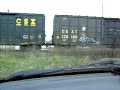 CSX Freight Train Really Working the Horn