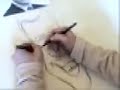 two handed artist, does caricature of David Letterman two handed artist, does caricature of David Letterman