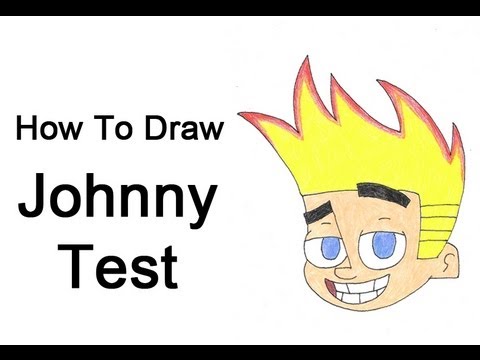 how to draw johnny test