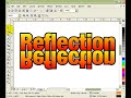 Reflection Effect in CorelDraw X3