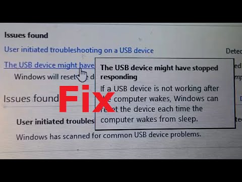 how to troubleshoot a usb device