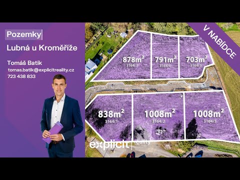 Video Prodej pozemků Lubná u Kroměříže