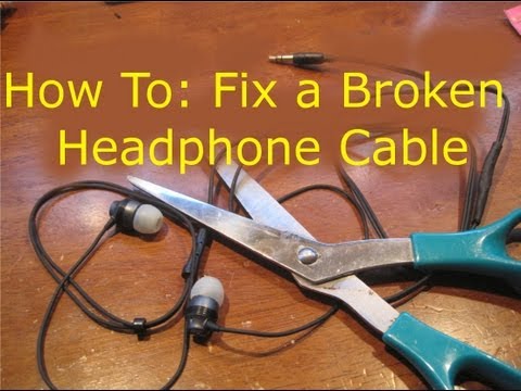 how to repair earbuds wires