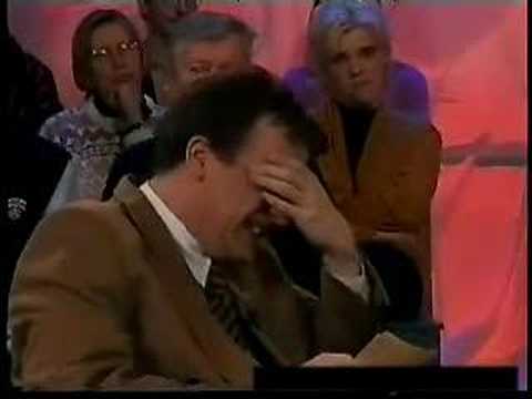 Live host laughs about Funny Voice (long version)