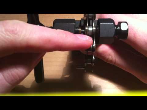 Fahrradkette kürzen - Kettennieter / Kettendrücker für Kette verwenden