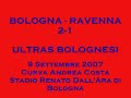 bologna - ravenna 9/9/07 ultras bolognesi - formazione bfc annunciata dallo speaker jorge de carvalho, vista ed ascoltata dalla zona del gruppo controtendenza.
la partita � finita 2-1 per il bologna dopo i gol di toledo (ra), carrus e adailton
alla fine del video c'� l'esultanza finale della curva andrea costa nella zona del gruppo controtendenza sul coro:
ohi ohi ohi
ohi ohi ohi ohi
adailton segna per noi!

bologna-ravenna 2-1

bologna (4-3-1-2)
antonioli; daino, terzi, castellini, bonetto (38' pt costa); mingazzini, amoroso, carrus; bombardini (28' st moras); fava (10' st adailton), marazzina.
a disp.: colombo, confalone, di gennaro, cipriani.
all.: daniele arrigoni

ravenna (4-4-2)
capecchi; nicola, pivotto, anzalone, fasano; toledo (22' st aloe), calzi, sciaccaluga, pizzolla; chianese (44' st olive), succi (31' st fofana).
a disp.: pardini, centurioni, virdis, cosenza.
all.: dino pagliari

arbitro: sig. saccani di mantova
assistenti: milardi, giordano
quarto uomo: marrocco

marcatori: 36' pt toledo (ra), 19' st carrus (bo), 48' st adailton (bo)

note. recupero: 3' pt, st. . espulsi: terzi (bo, 27' st), pagliari (all. ra, 47' st). ammoniti: nicola (ra, 20' pt), sciaccaluga (ra, 24' pt), castellini (bo, 17' st), terzi (bo, 20' st), costa (bo, 39' st), pivotto (ra, 43' st), olive (ra, 46' st).
tags: calcio soccer football esultanza gol rigore sbagliato coreografia tifo mob mob ultras ultr� brigate giallobl� bg urb forever ultras radio bruno forum rossobl� mods bologna 82 1982 felsinei nuove leve formazione la formazione del bfc detta dal mitico speaker jorge de carvalho bologna serieb calcio gol marazzina marazzina-gol marazzina salutate la capolista serie calcio ultras cori bologna-mantova 3 a ovooo w le rane modena merda derby mantovani mantua curva tifosi scontri striscione cori inno serie virgilio virgiliani suzzara zara rebels stadio biancorossi bianco rossi acm ac www.acmantova.it forum rosik rosikate tutti a casa bfc 1909 1-0 0-1 esodo 8000 7000 bolognesi scontri ultras curva cisa curva te teletubbies lori dino fava gol favagol favagoal