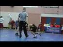 john wrestling a kid and toying with him in a jv match