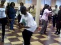 we are at my older cousin's graduation...and it's dancing time...frist it starts off being just abby and eddie...then marjo gets in to show him how it it really done!!