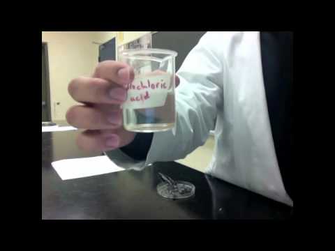 how to react zinc and hydrochloric acid
