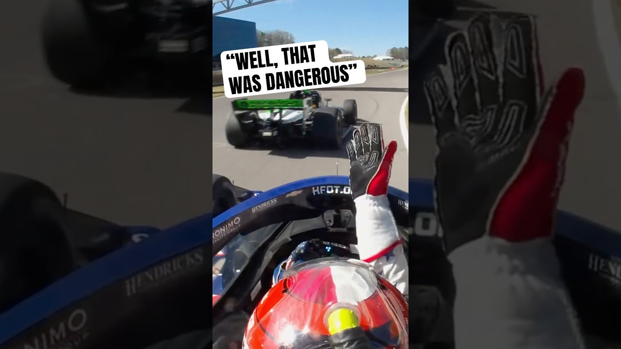 A little spice to start the day 🌶️ #indycar #racing #santinoferrucci