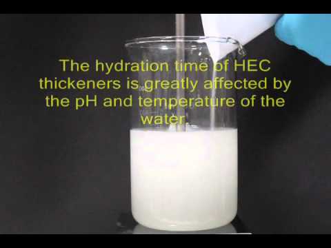 how to dissolve hydroxyethyl cellulose in water