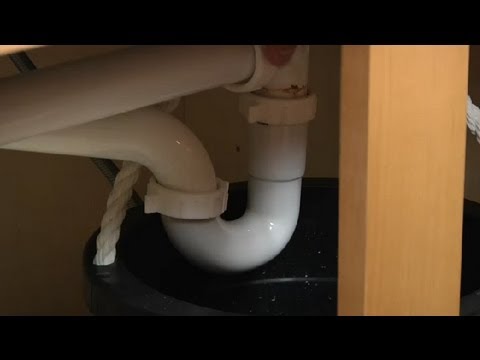 how to remove kitchen p trap
