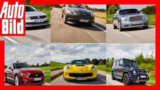 Schauspieler Jo Weil und seine Traumwagen - Mustang/Corvette/Vanquish/Jetta/G-Klasse/Mulsanne by Auto Bild