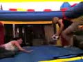 Traci & Heather in bounce house 1