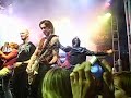 the final six rockers form rock star: supernova singing sweet child o' mine with fast times at universal studios city walk on august 25.