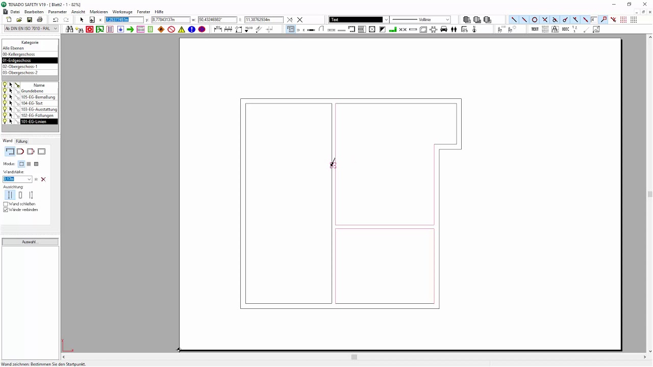 TENADO SAFETY | Grundrisse erstellen und bemaßen
