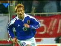 Soccer 2001 itary vs japan Yanagisawa