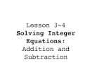 Multiplying Integers Multiplying Integers