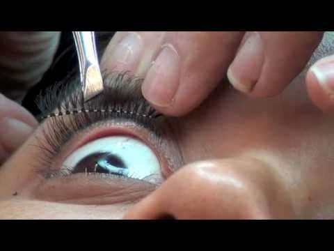 how to fit eyelashes