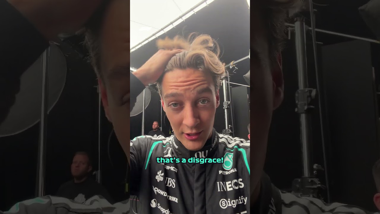 George Russell's Bad Hair Day 💇‍♂️
