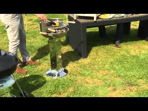 Rosenstein & Söhne Edelstahl Säulengrill